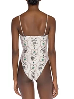 Alma Ebano Alhaja Printed One-Piece Swimsuit