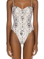 Alma Ebano Alhaja Printed One-Piece Swimsuit