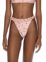 Alma Luz Joyeria Ruffled Bikini Bottom