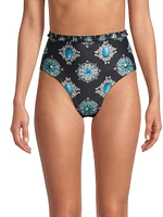 Alma Nopal Platero High-Rise Bikini Bottom