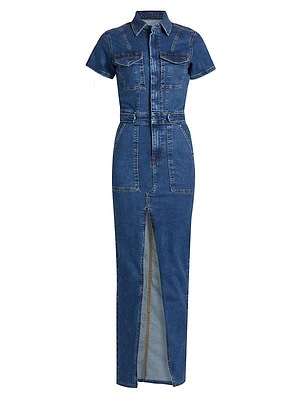 Fit For Success Denim Maxi Dress