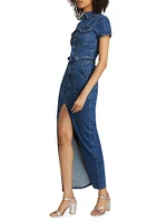 Fit For Success Denim Maxi Dress