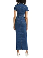 Fit For Success Denim Maxi Dress