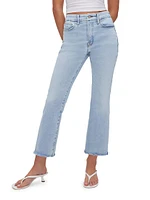 Good Legs Cropped Mini Boot-Cut Jeans