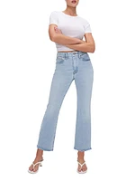 Good Legs Cropped Mini Boot-Cut Jeans