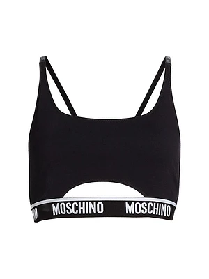 Logo-Banded Sports Bra