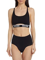 Logo-Banded Sports Bra