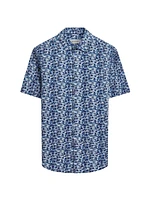 Jackson Abstract-Print Short-Sleeve Shirt