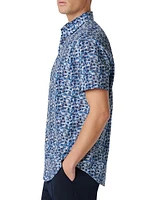 Jackson Abstract-Print Short-Sleeve Shirt