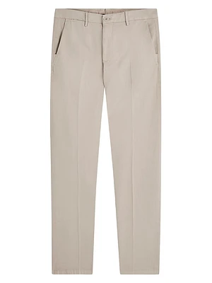 Stretch Cotton-Blend Straight-Leg Chino Pants
