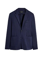 Single-Breasted Two-Button Blazer