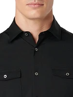 Ooohcotton Peter Stretch-Cotton Short-Sleeve Shirt