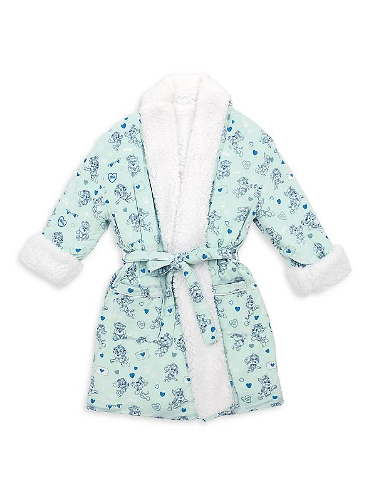 Little Boy's Paw Patrol Valentine's Sherpa Robe