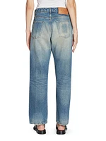 Mid-Rise Relaxed Straight-Leg Jeans