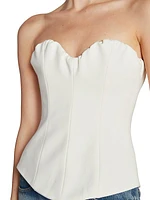 Cotton Strapless Corset Top