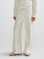 Drawstring Trousers with Tape Trims