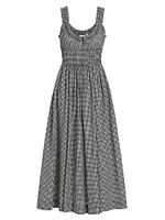 Emmaretta Gingham Midi-Dress