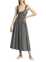 Emmaretta Gingham Midi-Dress