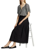 June Gingham Cotton Top