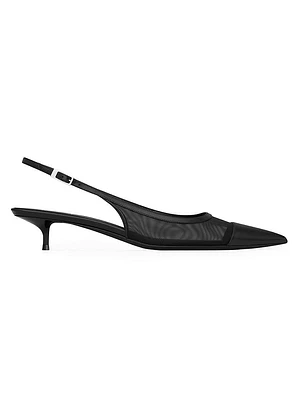 Oxalis Slingback Pumps Mesh