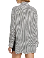 Ellias Striped Silk Long-Sleeve Shirt