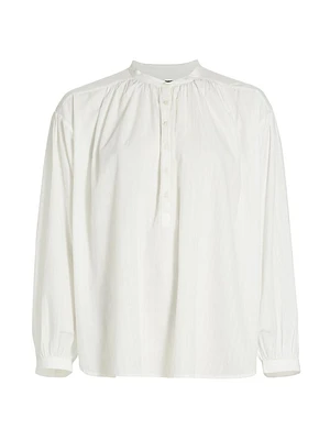 Neville Cotton Long-Sleeve Blouse