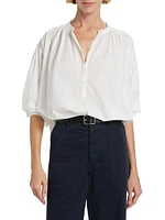 Neville Cotton Long-Sleeve Blouse