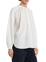 Neville Cotton Long-Sleeve Blouse