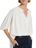 Neville Cotton Long-Sleeve Blouse