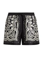 Frances Silk Drawstring Shorts