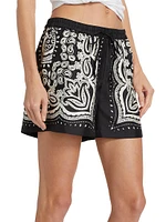 Frances Silk Drawstring Shorts