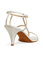 Jones 75MM T-Strap Leather Sandals