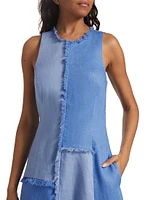 Thalassa Patchwork Linen Handkerchief Dress