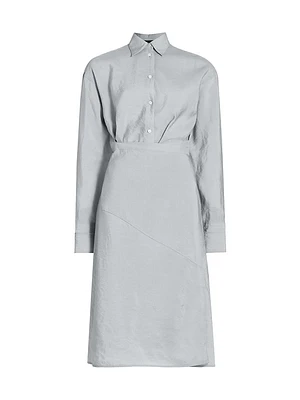 Olympia Tie-Back Shirtdress