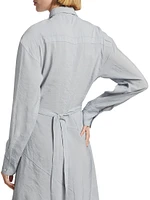 Olympia Tie-Back Shirtdress