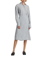 Olympia Tie-Back Shirtdress