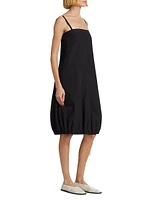 Emilia Crinkle Poplin Midi-Dress