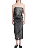 Gwen Strapless Cut-Out Midi-Dress