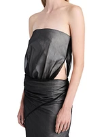 Gwen Strapless Cut-Out Midi-Dress