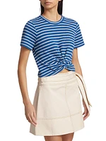 Zola Striped Twist-Front Top