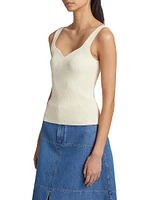 Jules Rib-Knit Sleeveless Top