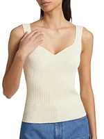 Jules Rib-Knit Sleeveless Top