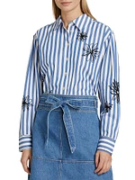 Davina Floral Stripe Shirt