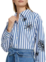 Davina Floral Stripe Shirt