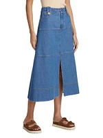 Hudie Denim Midi-Skirt