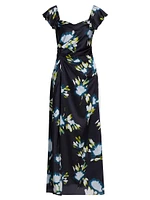 Luna Floral Gathered Maxi Dress