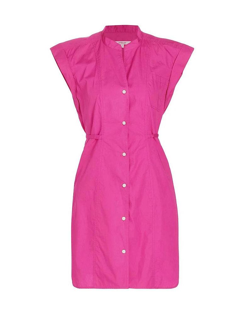 Peyton Cotton Mini Shirtdress