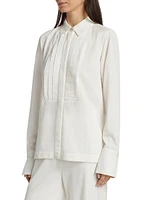 Valera Pleated Cotton-Blend Shirt