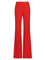 McKenna Cotton-Blend Boot-Cut Trousers