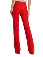 McKenna Cotton-Blend Boot-Cut Trousers